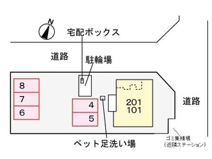 メゾン　ミモザⅢの物件外観写真